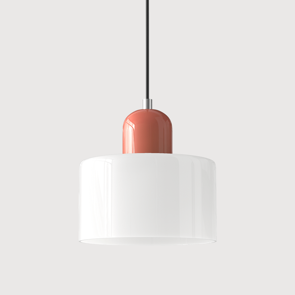 Bauhaus Pendelleuchte Farbglas – Moderne Hängelampe Buntglas