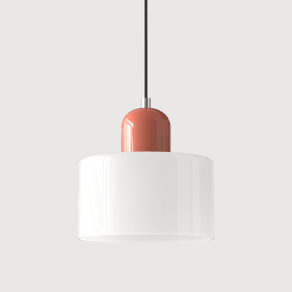 Bauhaus Pendelleuchte Farbglas – Moderne Hängelampe Buntglas