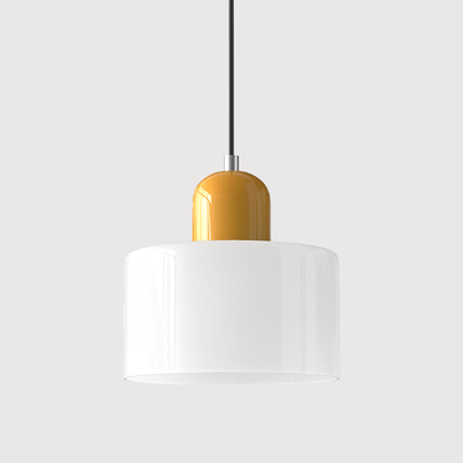 Bauhaus Pendelleuchte Farbglas – Moderne Hängelampe Buntglas