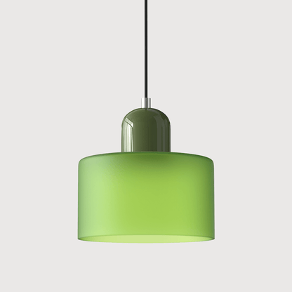 Bauhaus Pendelleuchte Farbglas – Moderne Hängelampe Buntglas
