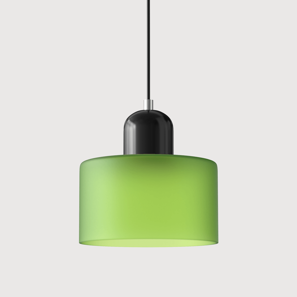 Bauhaus Pendelleuchte Farbglas – Moderne Hängelampe Buntglas