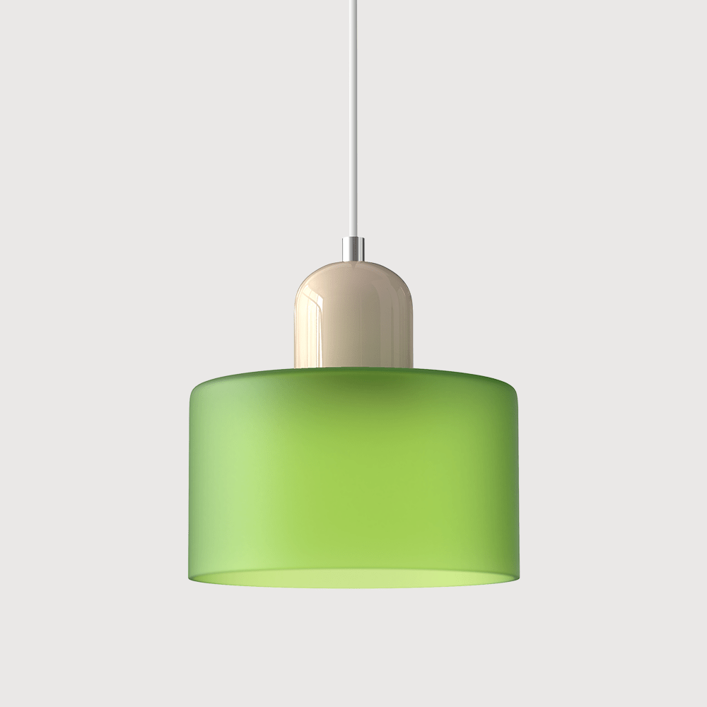 Bauhaus Pendelleuchte Farbglas – Moderne Hängelampe Buntglas