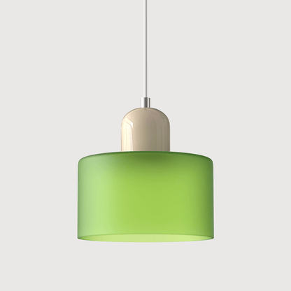 Bauhaus Pendelleuchte Farbglas – Moderne Hängelampe Buntglas