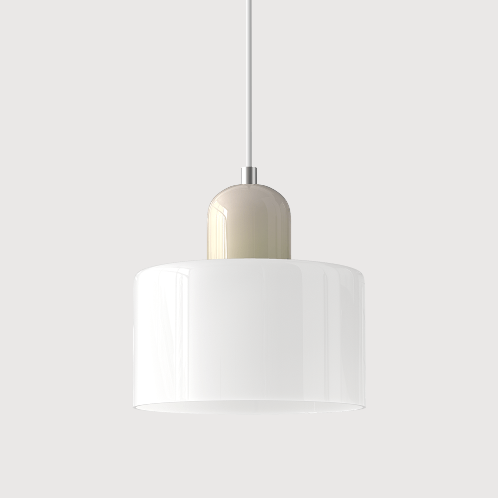 Bauhaus Pendelleuchte Farbglas – Moderne Hängelampe Buntglas