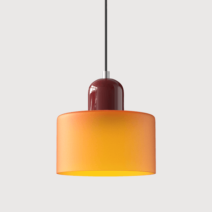 Bauhaus Pendelleuchte Farbglas – Moderne Hängelampe Buntglas