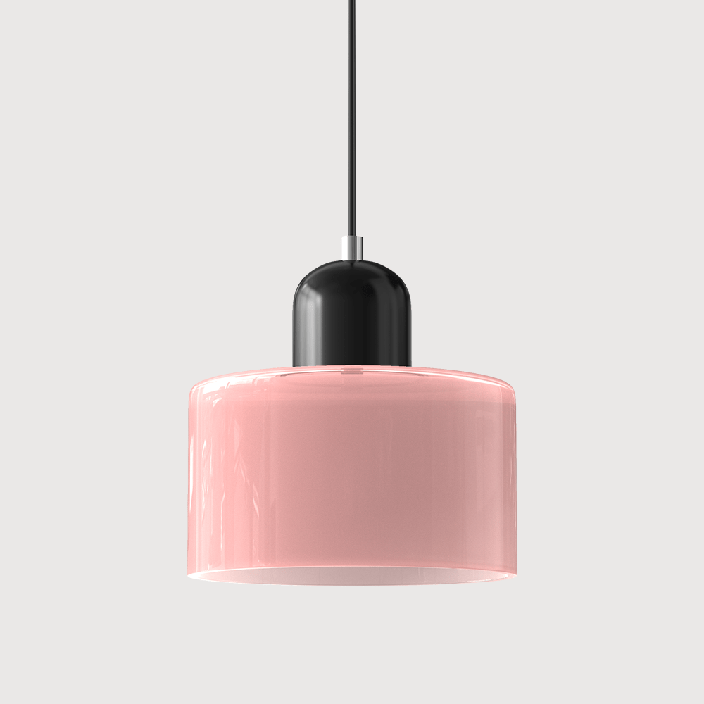 Bauhaus Pendelleuchte Farbglas – Moderne Hängelampe Buntglas