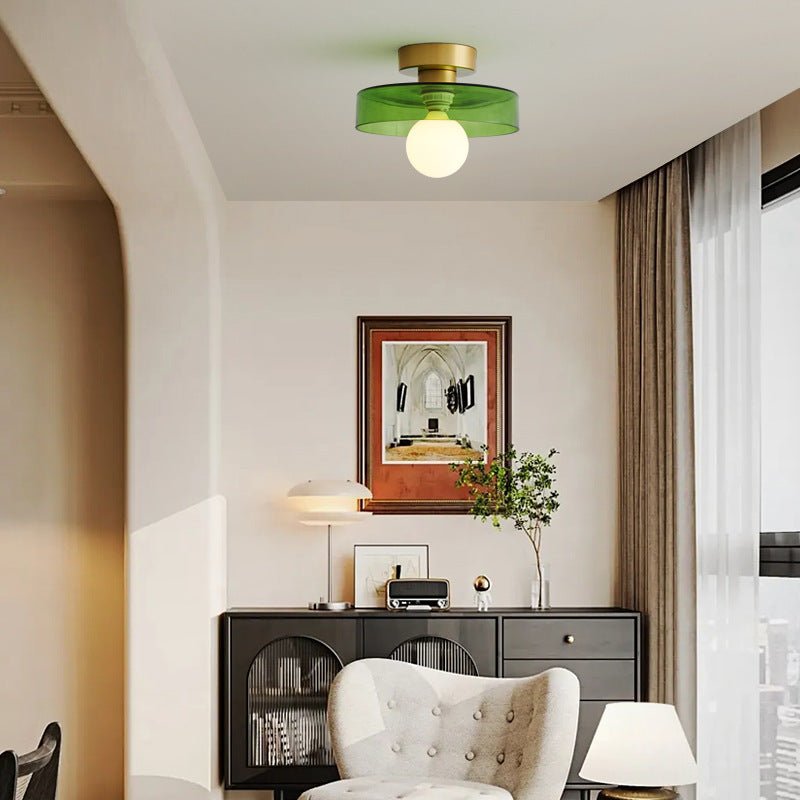 Bauhaus Deckenleuchte Glas Rund – Moderne Deckenlampe