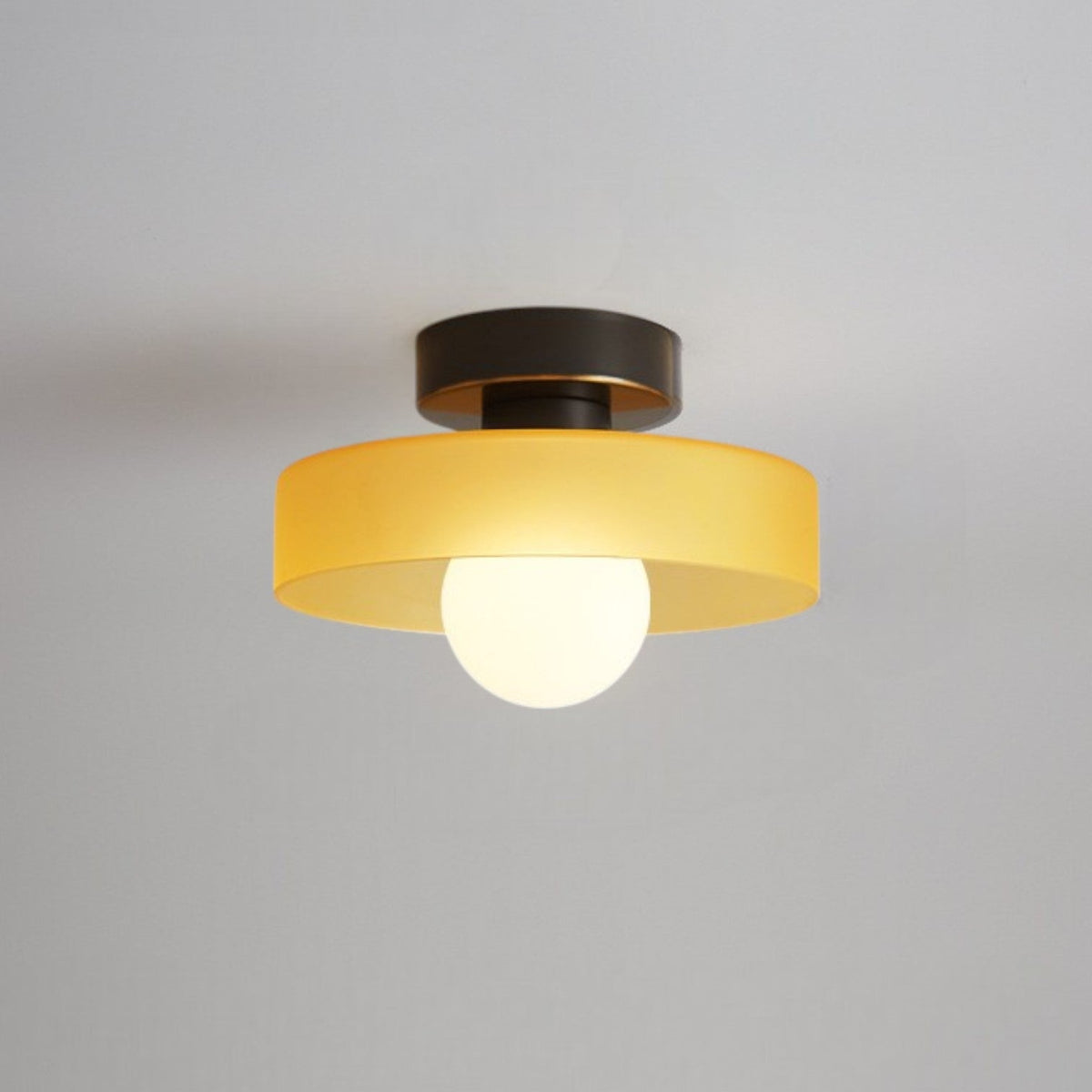 Bauhaus Deckenleuchte Glas Rund – Moderne Deckenlampe