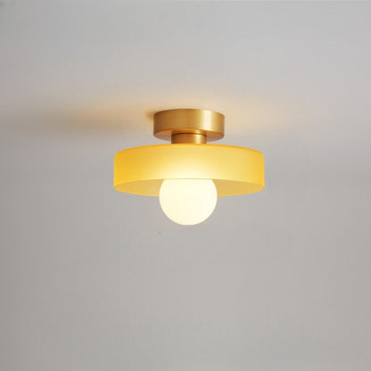 Bauhaus Deckenleuchte Glas Rund – Moderne Deckenlampe