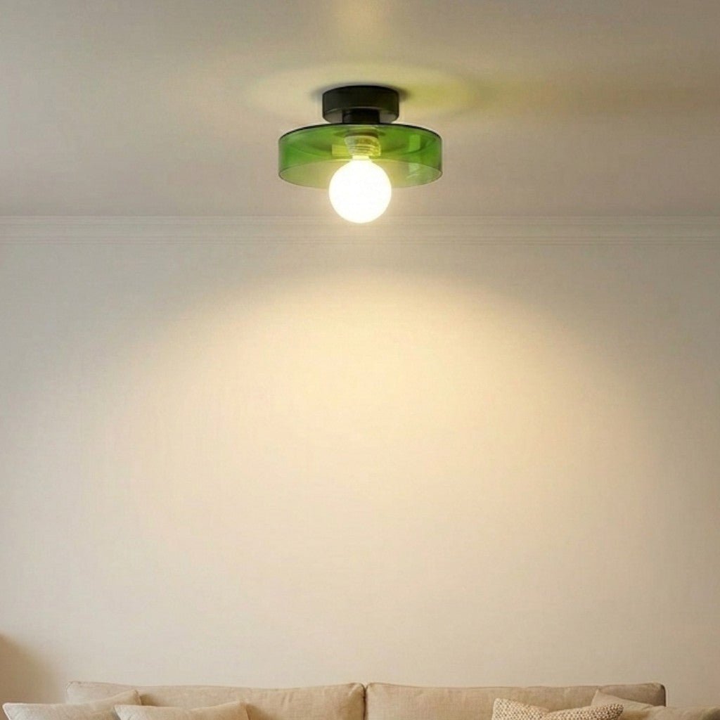 Bauhaus Deckenleuchte Glas Rund – Moderne Deckenlampe