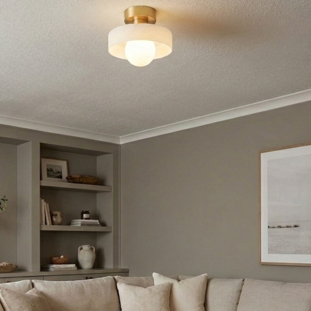 Bauhaus Deckenleuchte Glas Rund – Moderne Deckenlampe