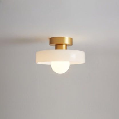 Bauhaus Deckenleuchte Glas Rund – Moderne Deckenlampe