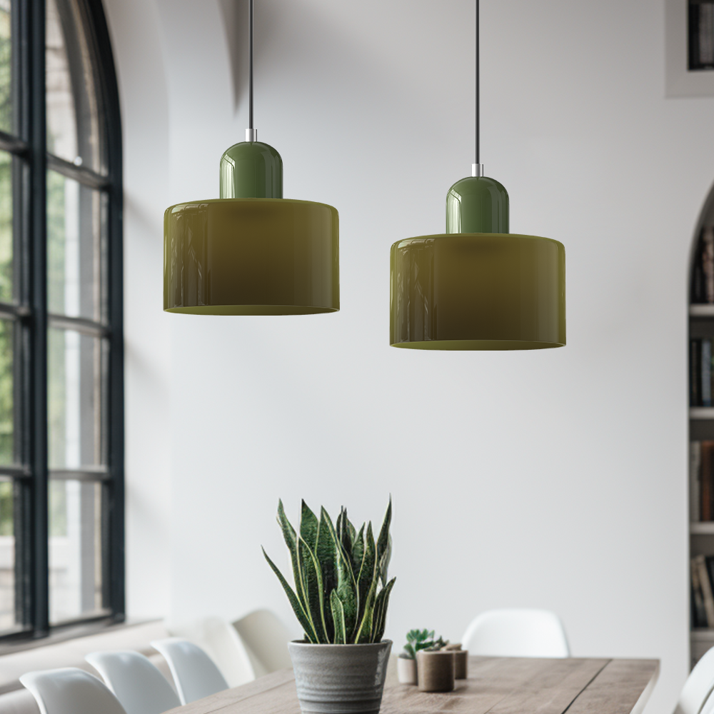 Kreative Bauhaus-Pendelleuchte – Geometrische Glas Hängeleuchte