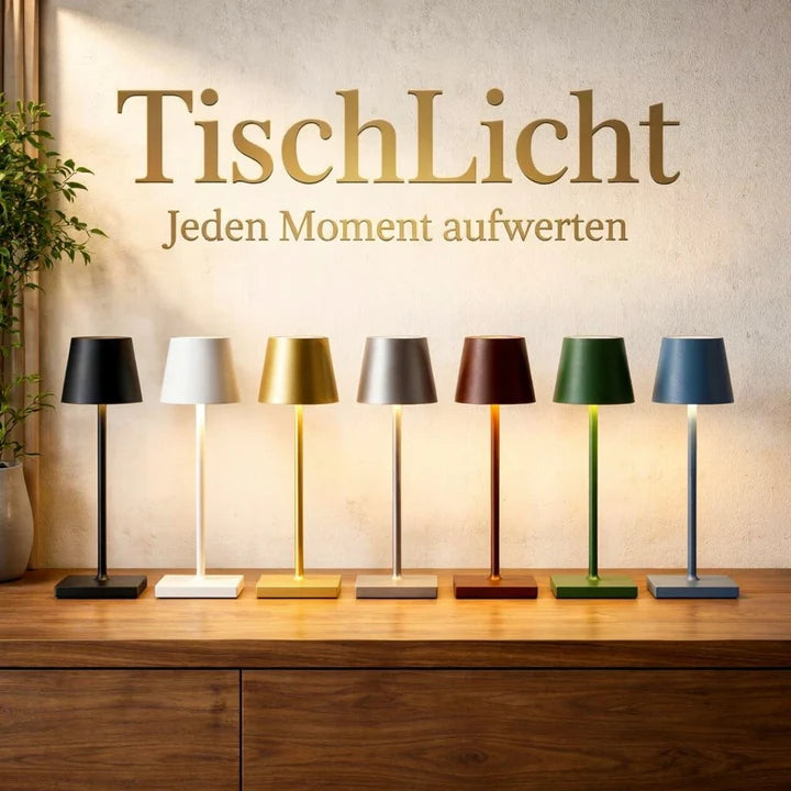 Kabellose LED-Tischleuchte mit Touch-Dimmer