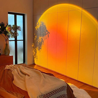 LED Sunset Lampe Projektor – Sonnenuntergangsleuchte Schlafzimmer & Wohnzimmer