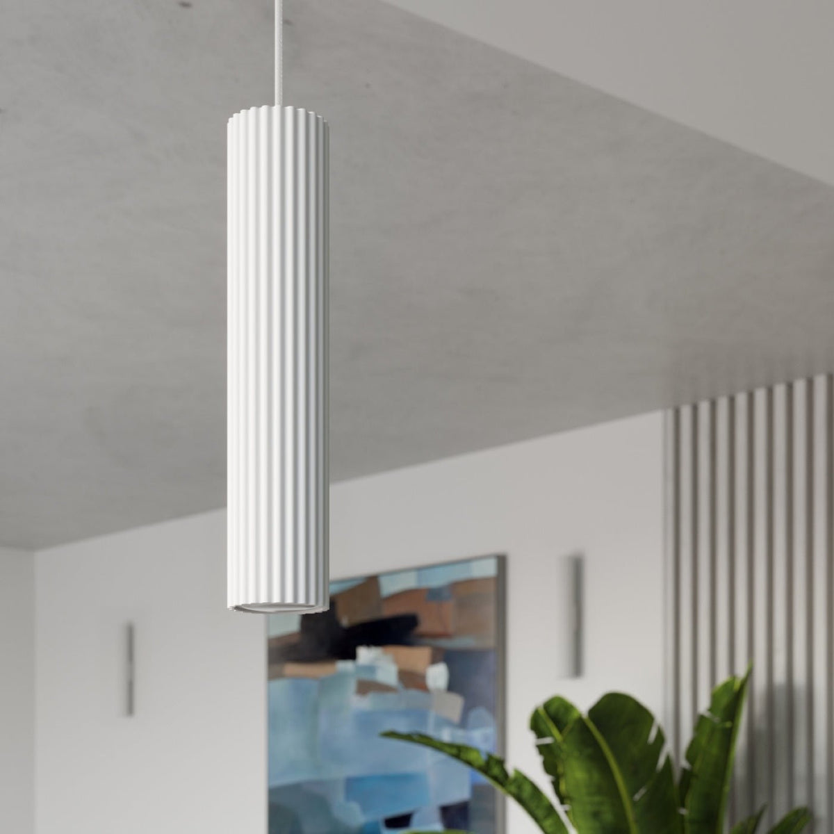 Schlanke Pendelleuchte aus Aluminium (GU10)